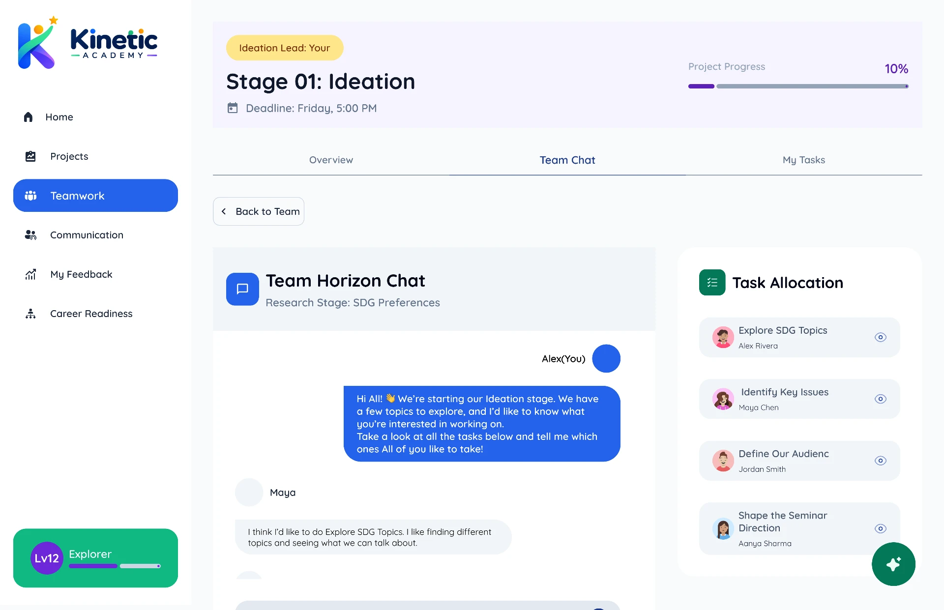 01 — Student Flow — Tasks Are Assigned