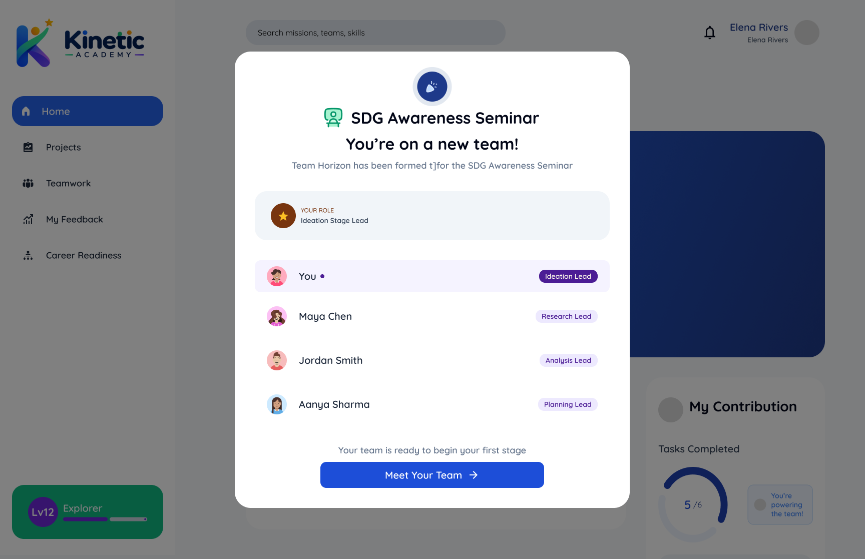 01 — Student Flow — You're on a New Team