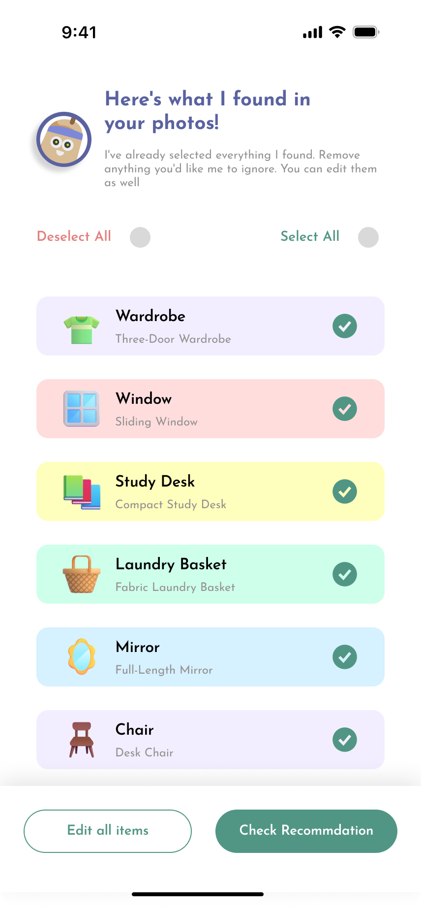 Kleo room capture screen 10