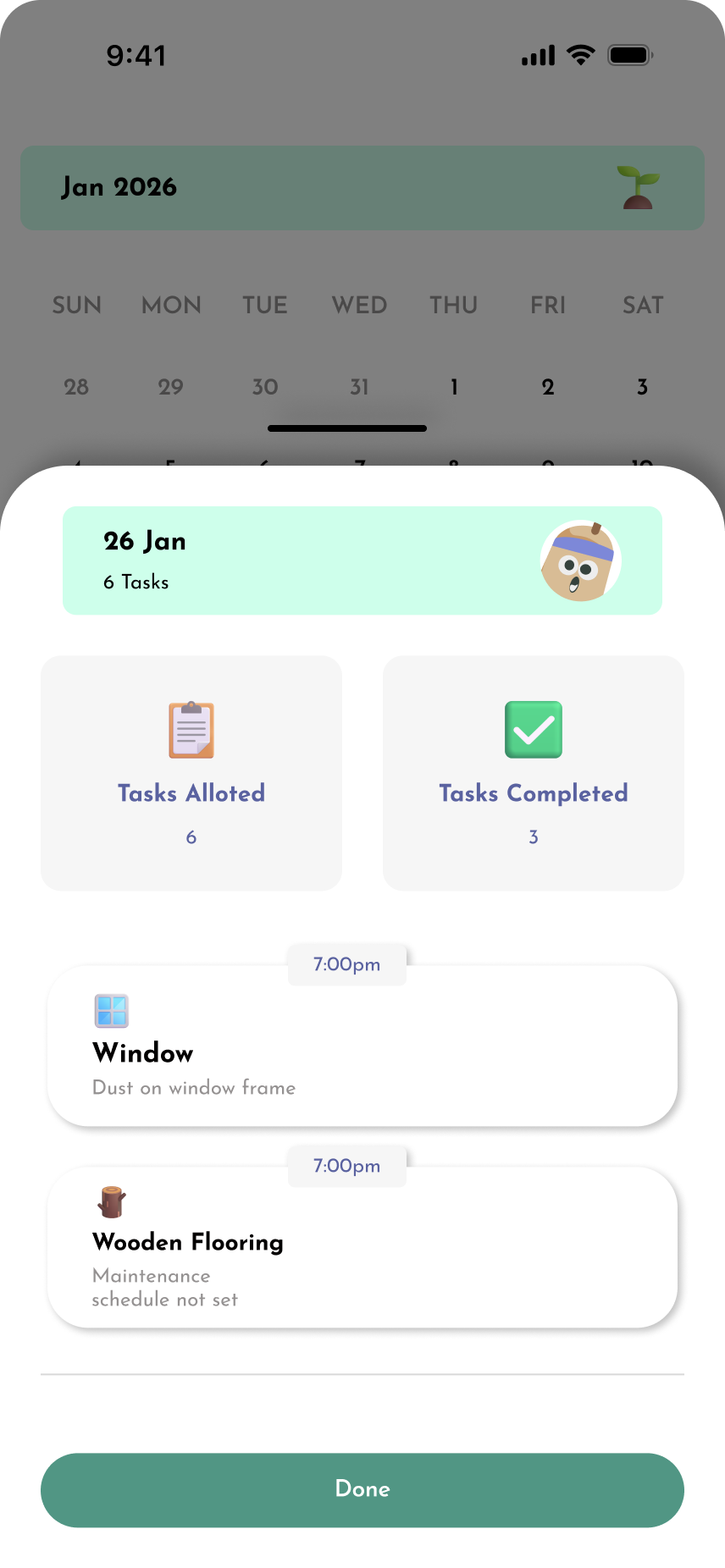 Kleo routine screen 4