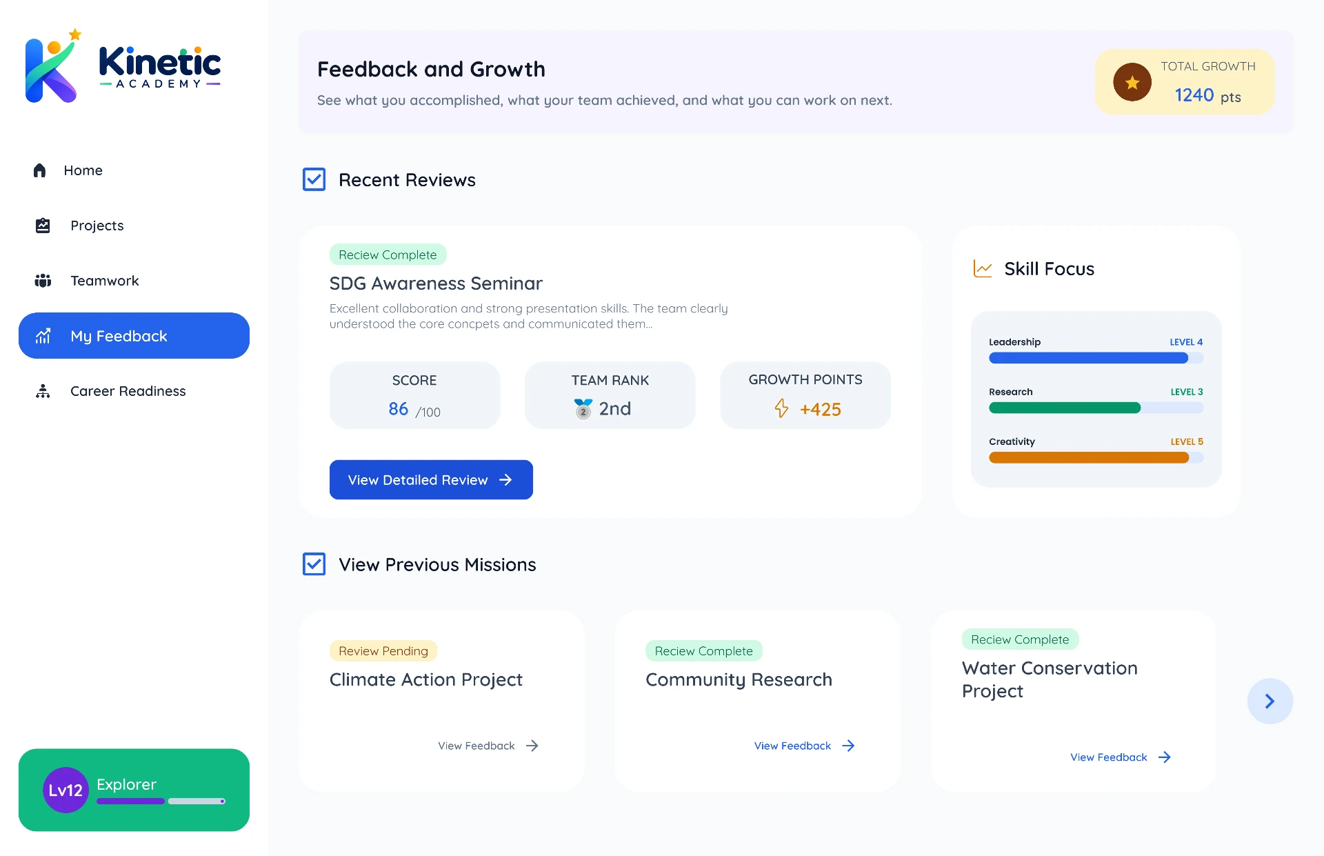 02 — Student Flow — Your Project Review Is Ready
