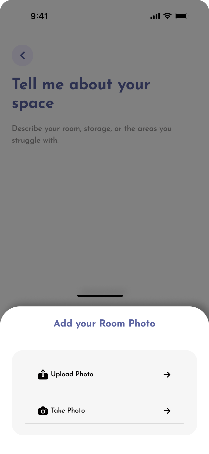Kleo room capture screen 4