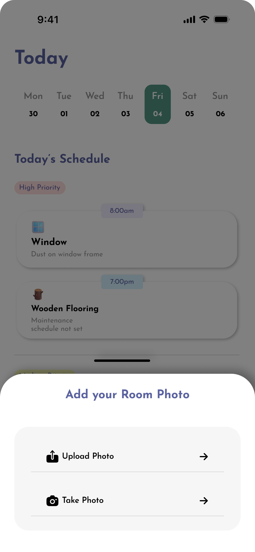 Kleo routine screen 5