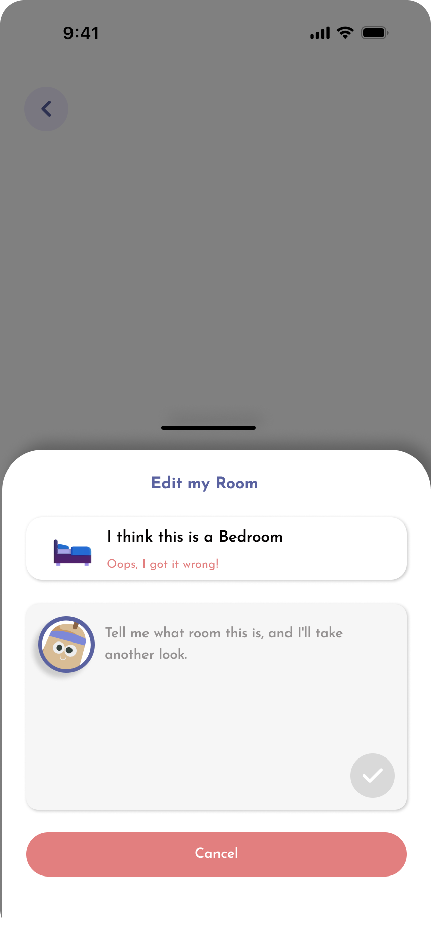 Kleo room capture screen 9